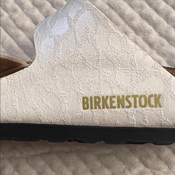 Birkenstock Arizona Sandal in Eggshell Leopard Print - Picture 9 of 10